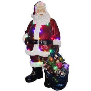 야외 크리스마스 <span class=keywords><strong>polyresin</strong></span> 생활 크기 <span class=keywords><strong>Nutcracker</strong></span> 산타 클로스 동상 - Product Image 1