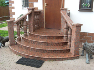 Bloque de Granito Gris Rosa Natural, Pulido y Martillado, Económico, de Ucrania - Product Image 4