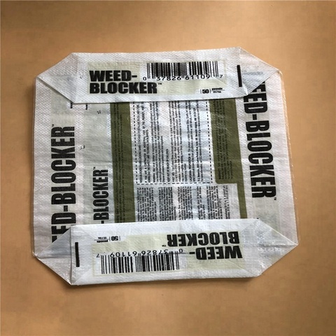 42.5 Woven Plaid PP Plastic Bags Valve for Holcim Cement 50kg