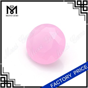 Forma de la piedra preciosa de cristal de cuarzo rosa 10mm ronda - Product Image 4