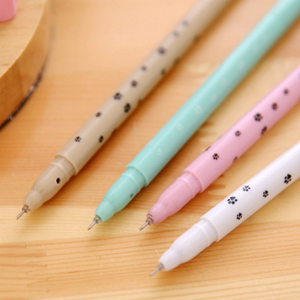 Écriture Bureau École Enfants <span class=keywords><strong>Mignon</strong></span> Kawaii <span class=keywords><strong>Chat</strong></span> de <span class=keywords><strong>Dessin</strong></span> Animé de Stylo 0.5mm Aiguille Pointe <span class=keywords><strong>Noir</strong></span> Encre Gel Stylos - Product Image 5