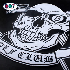 Thêu Dịch Vụ Số Hóa Tùy Chỉnh Hình Dạng Hộp Sọ Logo Thêu Lớn Cho Áo Khoác - Product Image 5