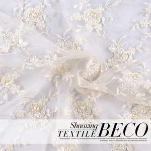 Nuovo Arrivo <span class=keywords><strong>Top</strong></span> Quality bianco con paillettes e perline george pizzo <span class=keywords><strong>tulle</strong></span> tessuto per abito da sposa - Product Image 4