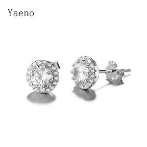 2025 New Arrival Elegant Fine Jewelry <strong>Earring</strong> 925 Silver <strong>Post</strong> Stud <strong>Earring</strong> With Amethyst Yellow Red Cz Stone for Women - Product Image 6