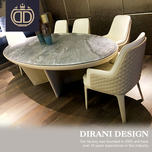 <span class=keywords><strong>Italien</strong></span> moderne ovale à manger set de table en marbre de luxe haut de gamme usine travertin pierre table à manger en marbre - Product Image 1
