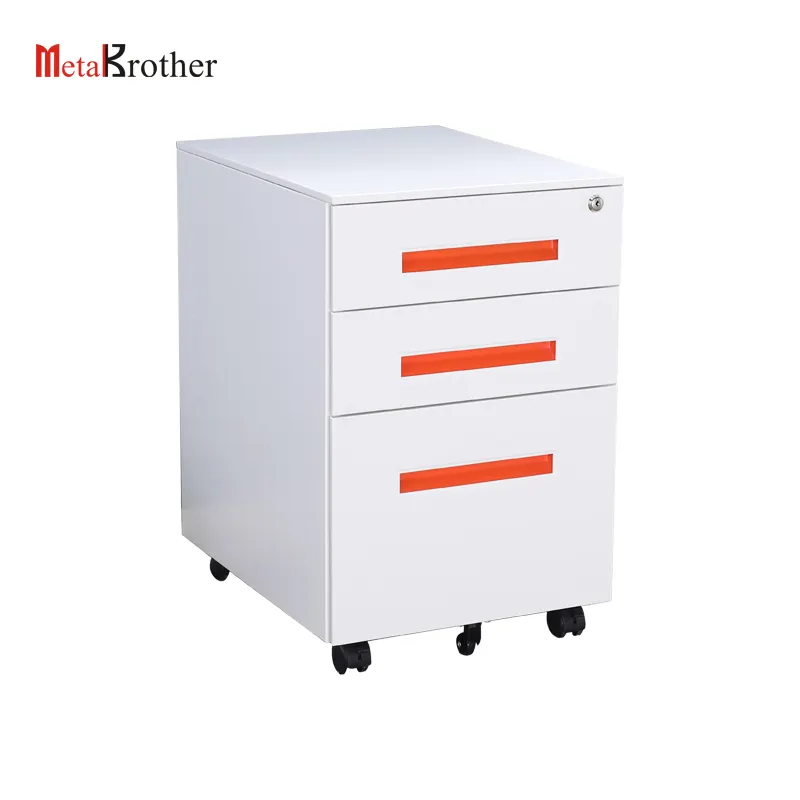 Glosen — classeur A4 et 3 tiroirs, équipement de bureau, armoire de remplissage Mobile sur socle en métal coloré avec verrou, meubles en acier Luoyang