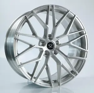 用于X5 X6锻造1件18英寸轮辋黑色拉丝20 nch合金车轮由6061-T6铝合金制成