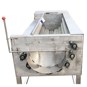 Gong Li fruta fresca cepillo de rodillo de maní máquina de lavado cepillo de guayaba de limpieza máquina de pelar - Product Image 4