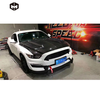 Capot moteur avant en fibre de carbone, style OEM, accessoires de carrosserie pour Mustang
