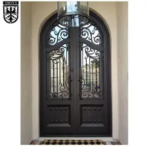 <span class=keywords><strong>Porte</strong></span> <span class=keywords><strong>d</strong></span>'<span class=keywords><strong>entrée</strong></span> principale double en fer forgé, design moderne, <span class=keywords><strong>porte</strong></span> <span class=keywords><strong>d</strong></span>'<span class=keywords><strong>entrée</strong></span> en métal sécurisée pour la maison - Product Image 2