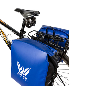 Impermeable de gran capacidad ligero 500D PVC lona <span class=keywords><strong>bicicleta</strong></span> paquete llevar <span class=keywords><strong>bicicleta</strong></span> almacenamiento bolsa lateral - Product Image 1