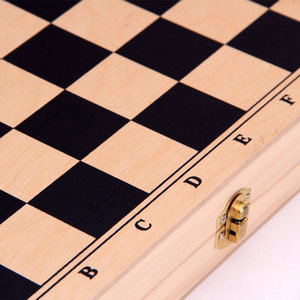 Exquisito juego de ajedrez de madera moderno personalizado, tablero plegable de Ajedrez de madera con piezas, juego de ajedrez para EvelIntelligence - Product Image 3