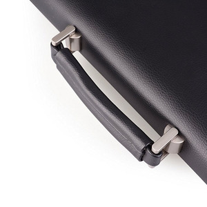 Los hombres de encargo barato portátil <span class=keywords><strong>abogado</strong></span> cuero genuino <span class=keywords><strong>negocios</strong></span> padfolio impermeable A4 pu maletín - Product Image 4