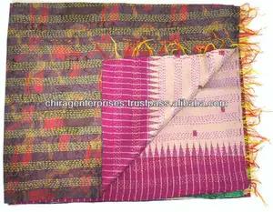 CheckOut~Our Beautiful Collection of Vintage Kantha Silk Scarves