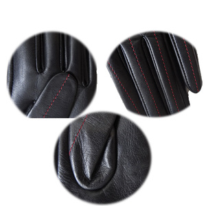 Gants en cuir d'agneau aniline tendance pour femmes, personnalisables, pour le cyclisme, la conduite automobile, l'hiver et les activités de plein air - Product Image 5