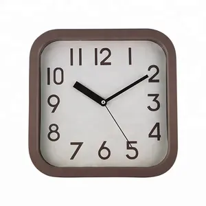 Квадратные простые настенные часы с бумажными часами
