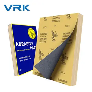 shenzhen vrk 9*11 2000 grit silicon carbide coated multi grid abrasive paper wet or dry sandpaper price