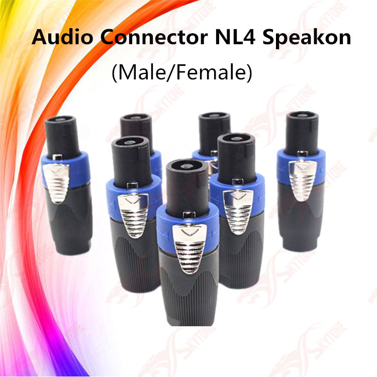 GOEDCH 15 Pezzi Cavo Per Altoparlante: Connettore Speakon A 4 Poli, Connettore Impermeabile A 4 Poli, Connettore Per Microfono Blu, Jack Audio Per Cavo Di Diametro 6 Mm - Foto 8