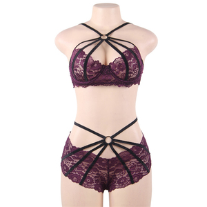 Vente en gros Ensemble de lingerie coquine 2 pièces sexy romantique pour femme séduisante - Product Image 5