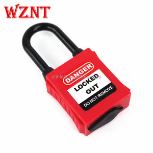 NT-A38PD 38mm ABS OEM Color Dustproof Osha Standard Plastic shackle Safety Lockout Padlock