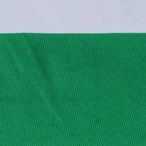 high quality combed cotton elastic 1x1 rib knitted fabric