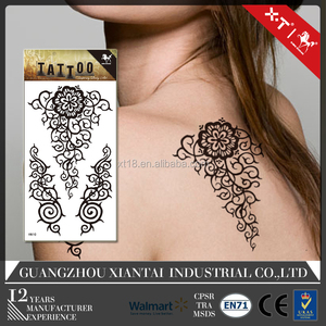 <span class=keywords><strong>Henné</strong></span> noir autocollant de <span class=keywords><strong>tatouage</strong></span> faites des, Bras arrière de l'épaule de tatouages de la jambe, Corps tatouages - Product Image 2