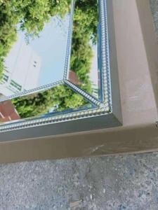Home Decor Large Size <strong>Beaded</strong> Wooden Tray Floor <strong>Mirror</strong> - Product Image 5