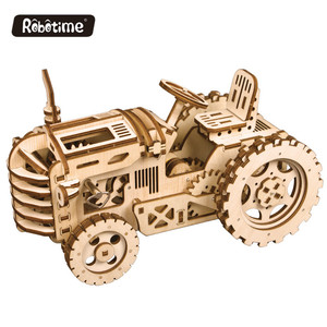 Modèle de tracteur <span class=keywords><strong>en</strong></span> <span class=keywords><strong>bois</strong></span> à engrenages mécaniques Robotime <span class=keywords><strong>ROKR</strong></span> LK401 certifié CPC, puzzles <span class=keywords><strong>en</strong></span> <span class=keywords><strong>bois</strong></span> 3D - Product Image 5