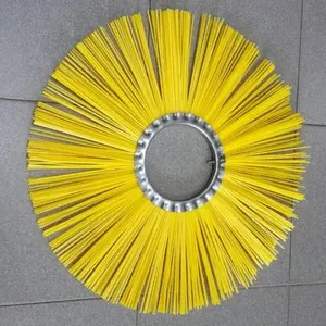 Good Cleaning PP Wire Rotary Road Wafer Disk Nylon Sweeper Snow Brush