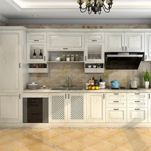 Luxury design uv painting mdf kitchen cabinets for villa