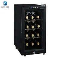 12 bottiglie di Mini Portatile Elettrico Bottiglia Di Vino di Raffreddamento/Table Top Orizzontale Frigorifero del Vino JC-33B