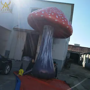 A04 balão inflável de cogumelo grande, design original, parquet ao ar livre, itens de decoração