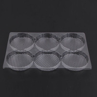 Wholesale Disposable Transparent Plastic Mochi Donut Boxes Dessert Cake Food Box Packaging Tray