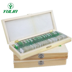 Portaobjetos de Microscopio Preparados para Microbiología de <span class=keywords><strong>Hongos</strong></span> YULIN, 100/50/26/25/15/10 Piezas, Caja de Portaobjetos de Madera o Plástico - Product Image 2