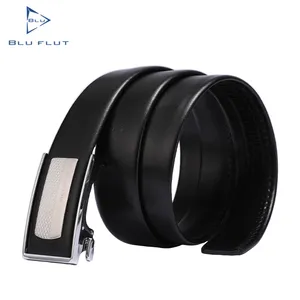Blu Flut custom luxury handmade pure genuine leather belts for men printing picture logo on the belt surface