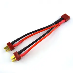 Deans T Plug Connector Parallel Adapter Battery Cable For Lipo Battery
