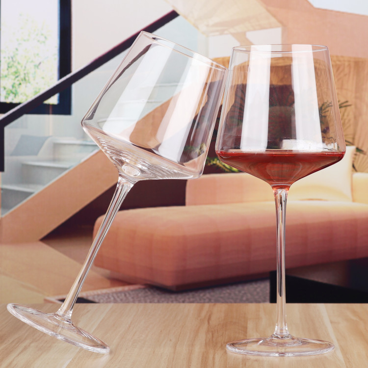 Custom Logo Red Wine Glass For Wedding Glassware