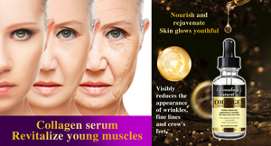 Sérum facial au collagène Roushun Réduit l'apparence des rides, des cernes Anti-âge Sérum facial anti-rides - Product Image 4