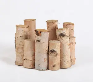 素朴なログロール庭の樹皮木製ガーデンフェンス植栽フェンスログ木製フェンス販売 - Product Image 1