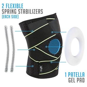 Verstelbare Kniebrace Met Zijstabilisatoren En Patella-Gelpads Voor Knieondersteuning - Product Image 3