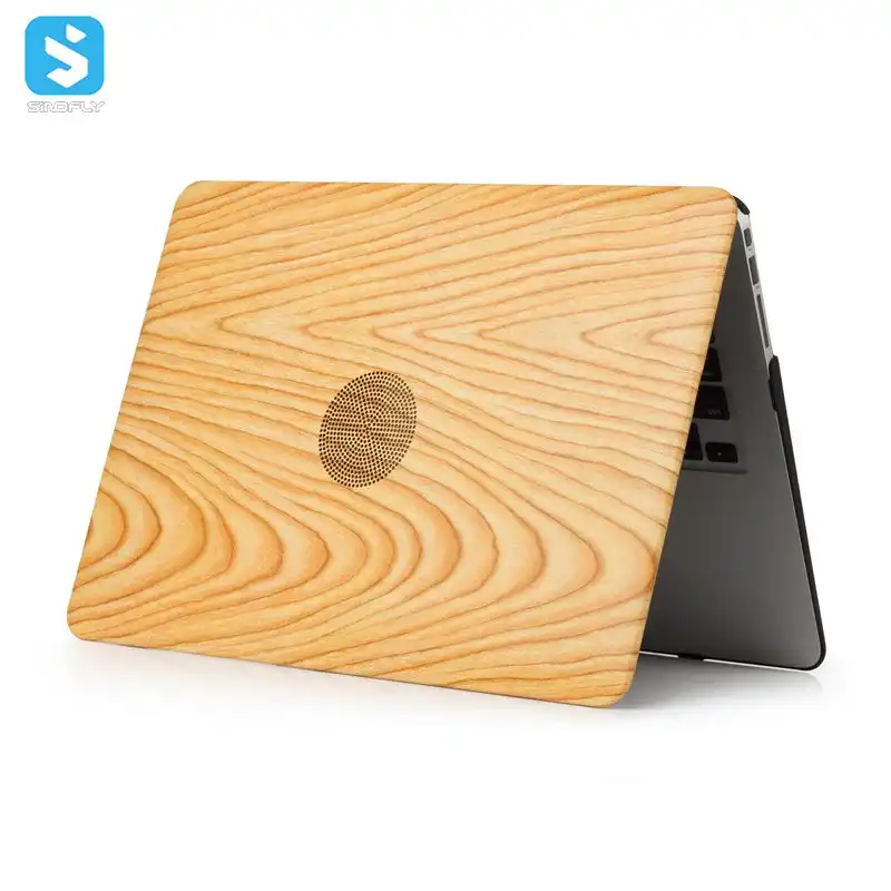Coque en laine pour Apple Macbook, étui de Grain de bois pour le nouveau Macbook Pro 15