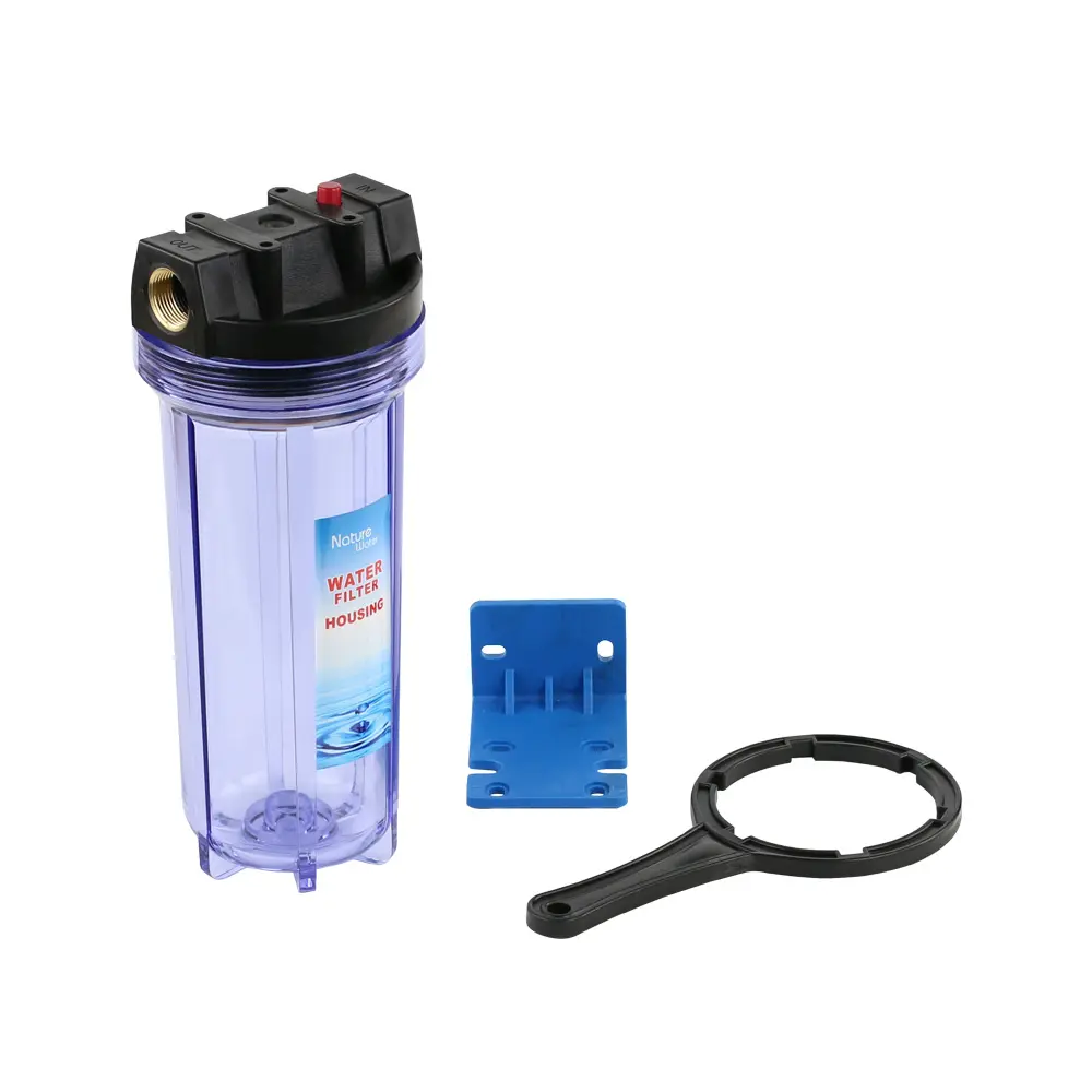 10 "플라스틱 투명 주택 물 필터 물 필터 하우징