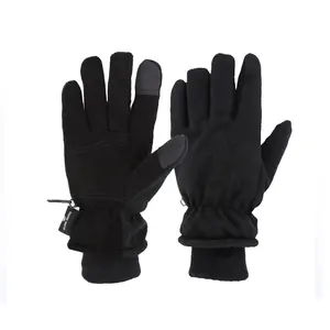 Guantes de trabajo de cuero para hombre y mujer, manoplas térmicas a prueba de frío para invierno - Product Image 1