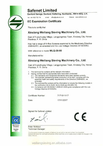 Centrífuga corriente de gas máquina de detección (separador) para druss/coom/carbono negro/pigmento negro - Product Image 3