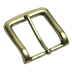 China supplier customized cheap blank solid brass 40mm pin belt buckles wholesale