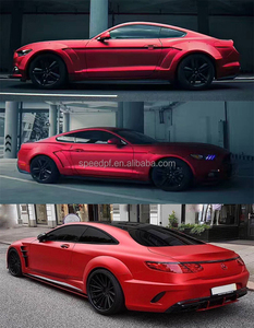 Envoltura de vinilo cromado metálico satinado mate cambio de color rojo fresco para coche nuevo - Product Image 4