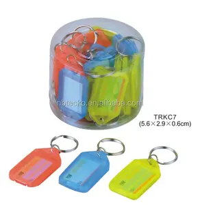 Móc chìa khóa thẻ tên hành lý nhựa thẻ chìa khóa xe tên thẻ ID thẻ chìa Khóa trống Keychain