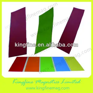 Flexible Magnetic Sheet With White Dry Wipe Erasable Film