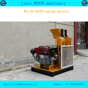 Usine industrielle pour faire des briques autobloquant machine demi-automatique - Product Image 2