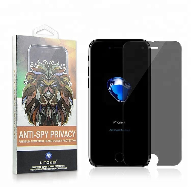 Privacy Screen Protector for iphone 8 7 Plus 9h 2.5d Anti spy Privacy Tempered Glass Protective Film for iphone 8